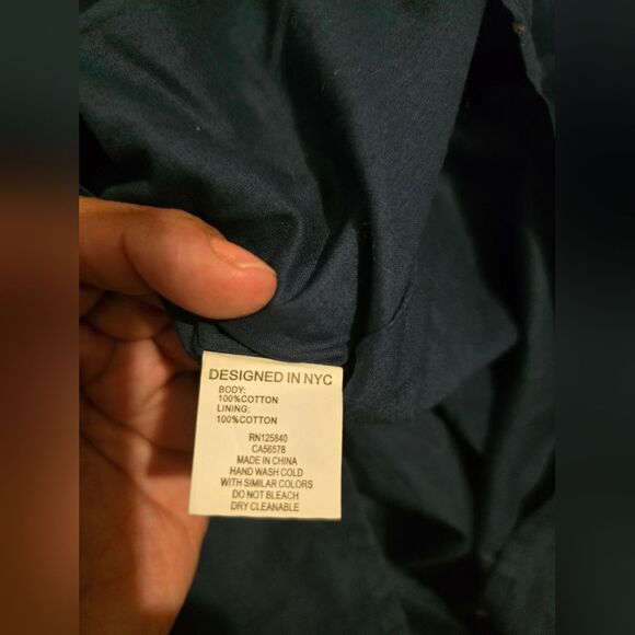 Intermix Fleur Tie-waist Shirt Mini Dress In Blue Size 6 - Picture 5 of 13